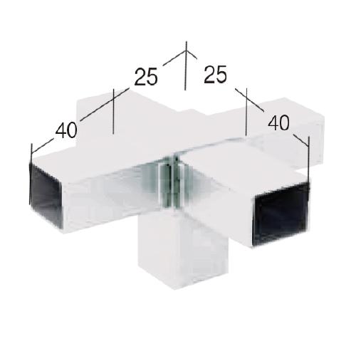 25QJ-7W 25ｍｍ角用アルミコネクター(ホワイト)の画像