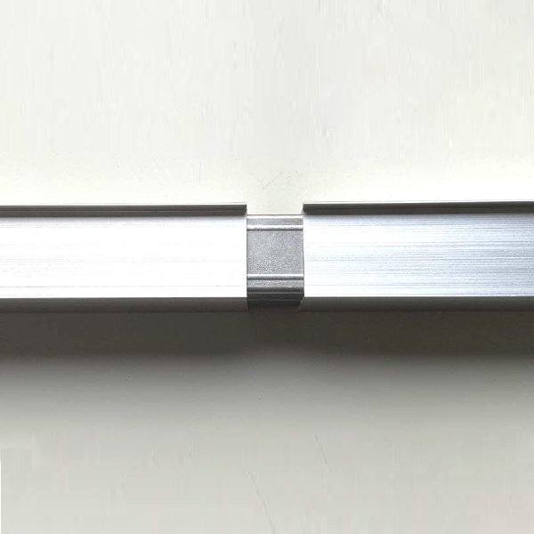 ツバ付角パイプ　AL30角用×4m　シルバーの画像