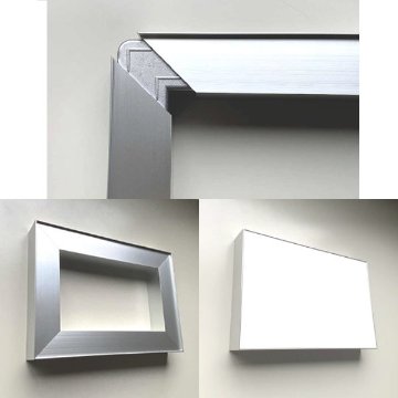 ツバ付角パイプ　AL30角用×4m　シルバーの画像