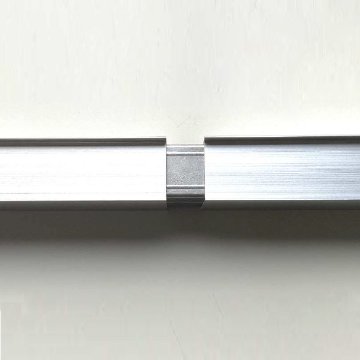 ツバ付角パイプ　AL30角用×4m　シルバーの画像