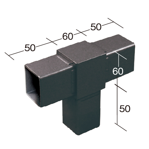 60RJ-2B 60mm角用アルミコネクター(ブラック)の画像