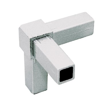 15PJ-3W 15mm角用アルミコネクター(ホワイト)の画像