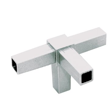15PJ-5W 15mm角用アルミコネクター(ホワイト)の画像