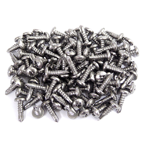 ステンレスドリルネジ 鍋頭 100本入(シルバー）の画像
