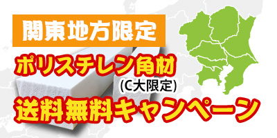 関東地方限定ポリスチレン角材送料無料