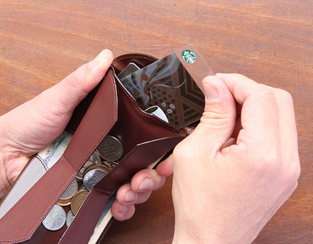 ハンモックウォレット イタリアンレザーの画像