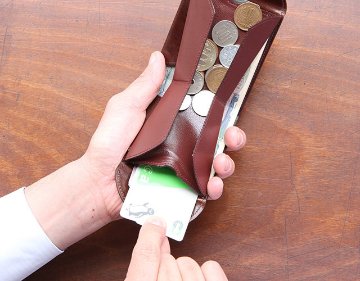 ハンモックウォレット イタリアンレザーの画像