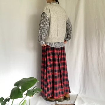 NARU  ショート丈ニットカーディガン　　グレーの画像