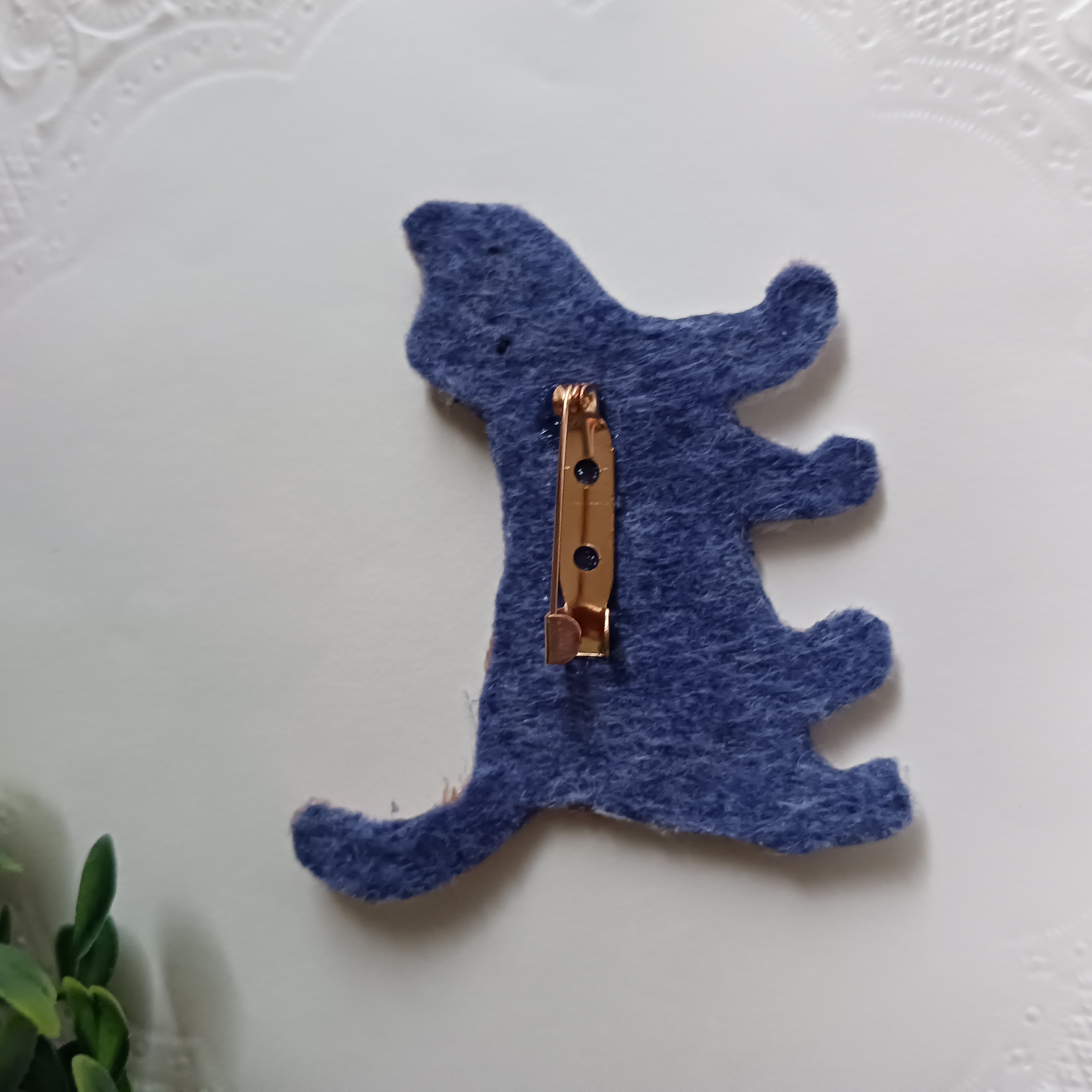 ねこブローチ　はちわれちゃん　送料無料の画像