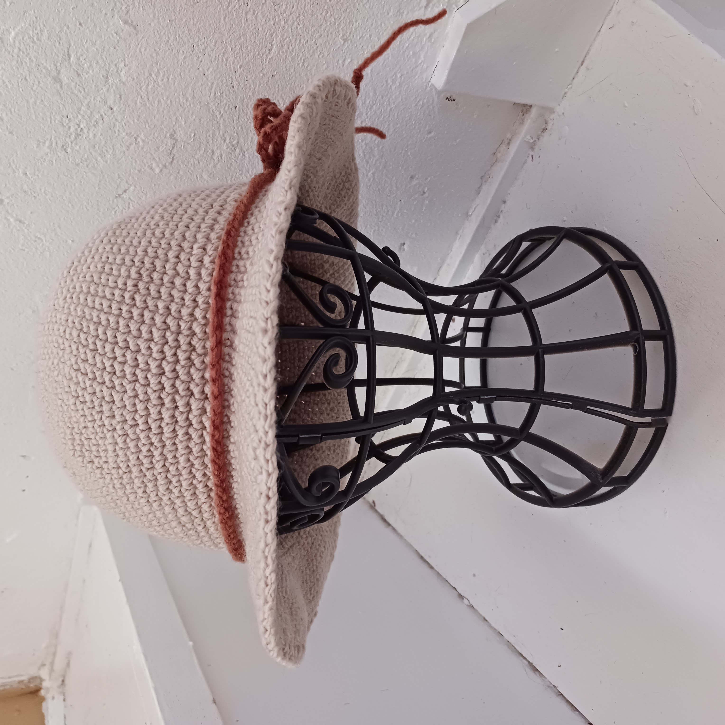 【受注制作】シンプルハット ハンドメイド かぎ針編みの画像