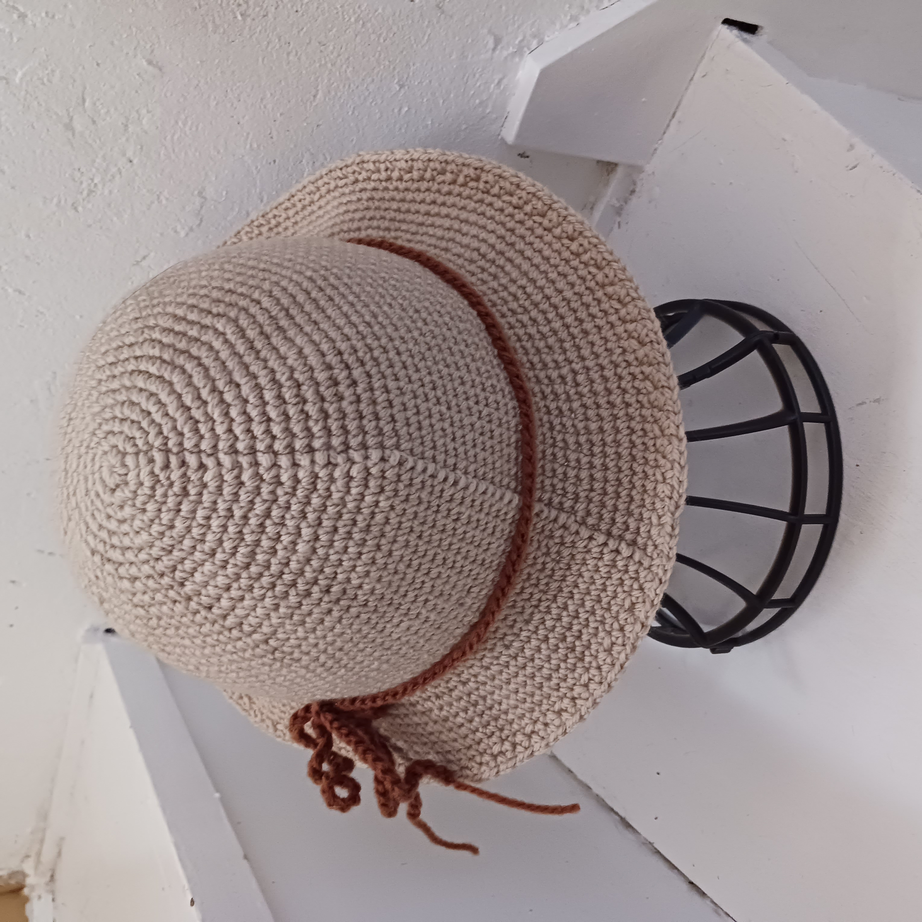 【受注制作】シンプルハット ハンドメイド かぎ針編みの画像