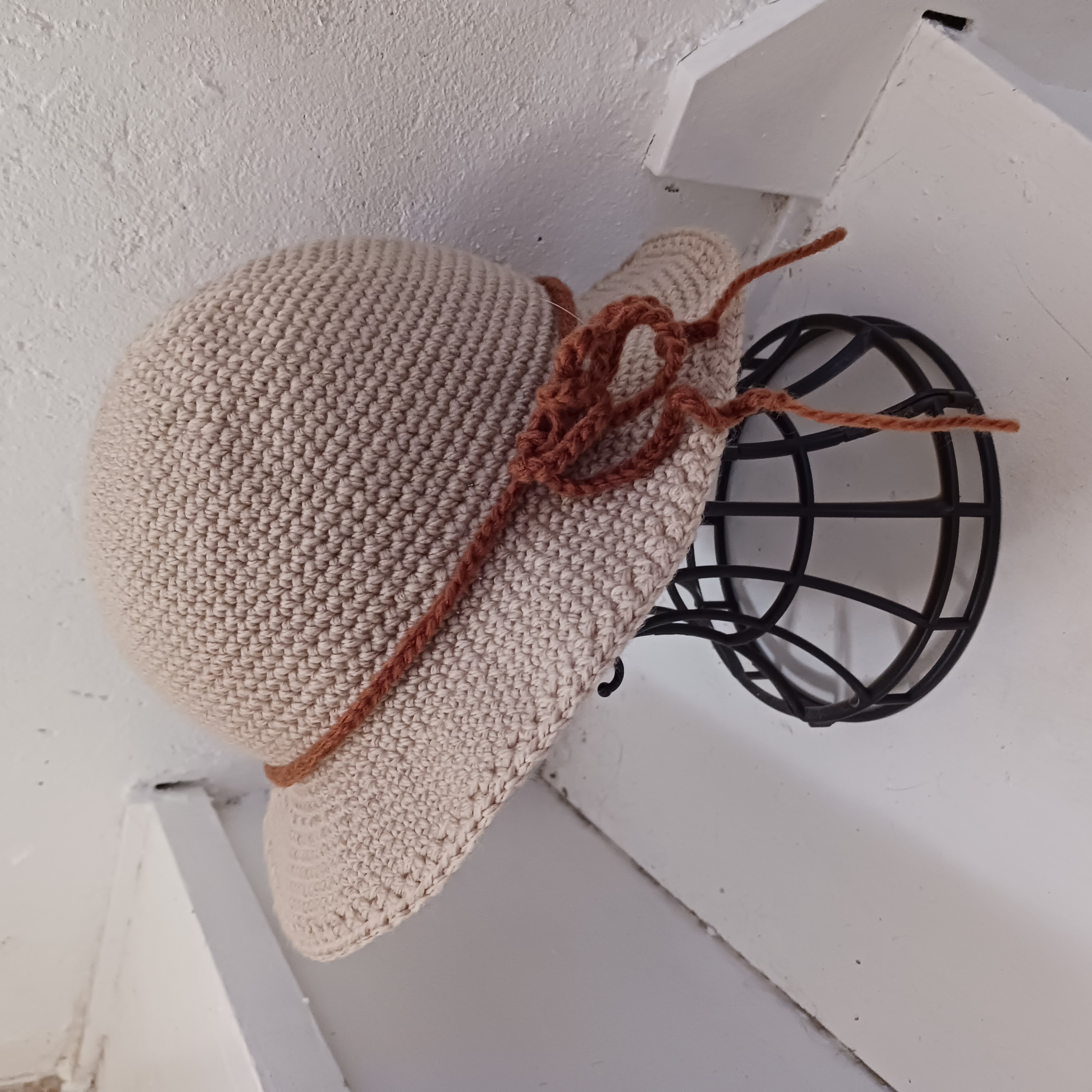 【受注制作】シンプルハット ハンドメイド かぎ針編みの画像