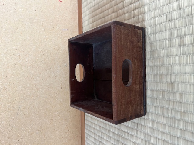 昭和レトロ　一升桝（柿渋）の画像