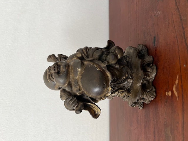 縁起置物　布袋様（真鍮）の画像