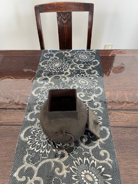 古民具　茶道具　四方口釜の画像