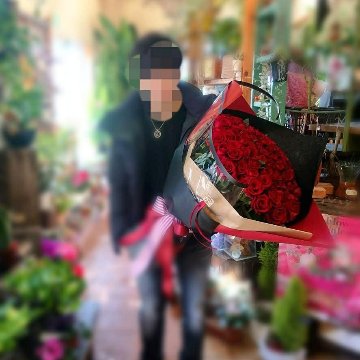 バラの花束［プロポーズ］１０８本画像