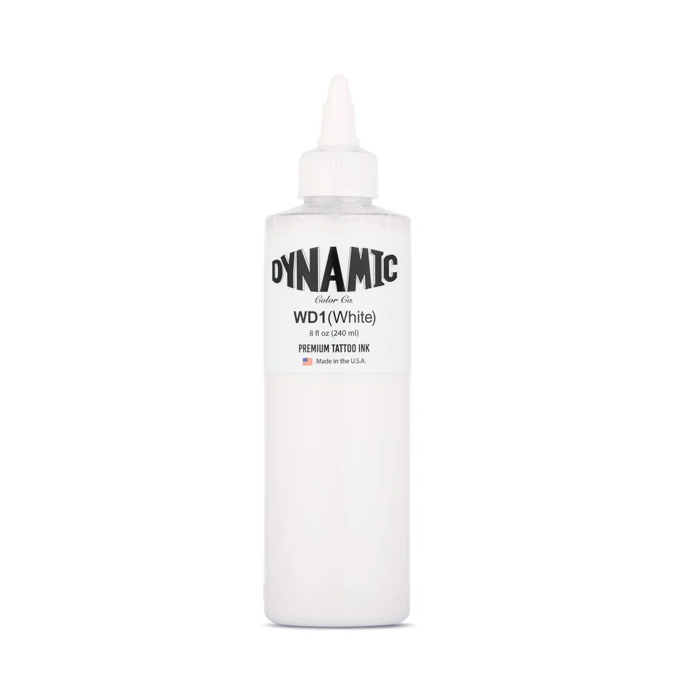 Dynamic タトゥーインク　ホワイト　8OZ/240mlの画像