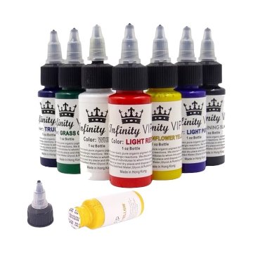 練習用タトゥーインク 7色セット（30ml×7本）の画像