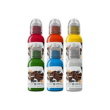 World Famous Tattoo Ink カラーセット（6色）の画像