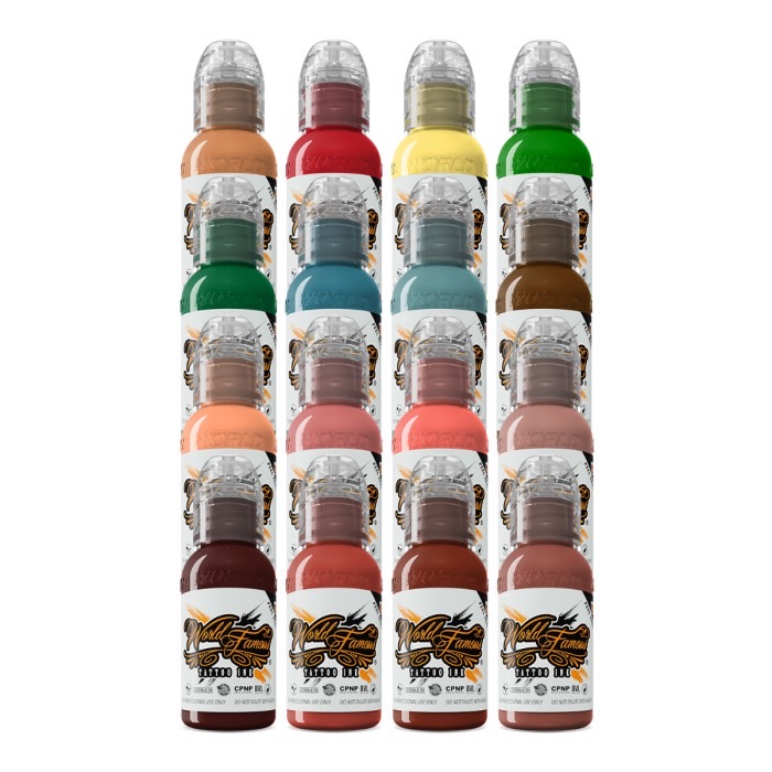 World Famous Tattoo Ink Oleg Shepelenko’s リアリズムカラーセット（1oz×16色）の画像