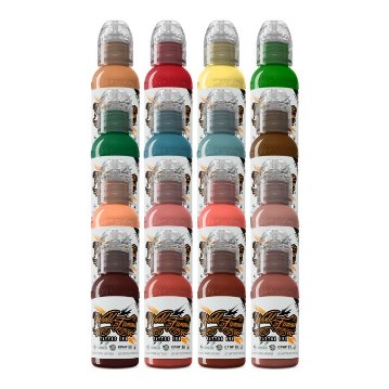 World Famous Tattoo Ink Oleg Shepelenko’s リアリズムカラーセット（1oz×16色）の画像