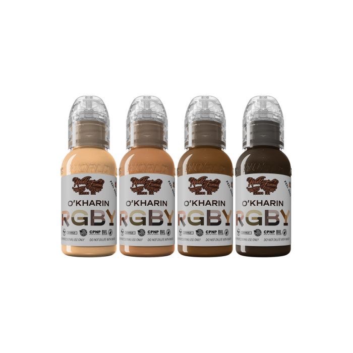 World Famous Tattoo Ink Sasha O’Kharin RGBY スキントーンセット （4色）の画像