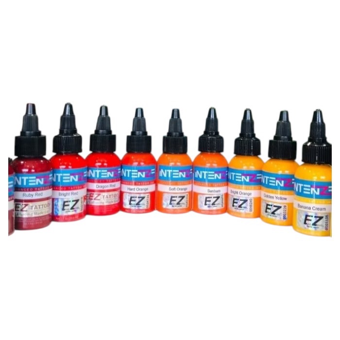INTENZE タトゥーインク　カラー複数あり(レッド&オレンジ&イェロー系)　1OZ/30mlの画像