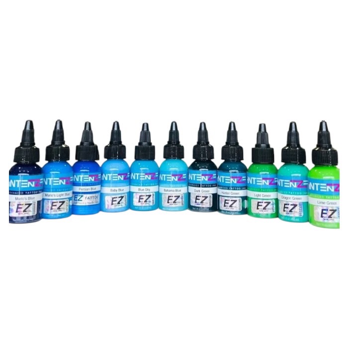 INTENZE タトゥーインク　カラー複数あり(ブルー＆グリーン系)　1OZ/30mlの画像