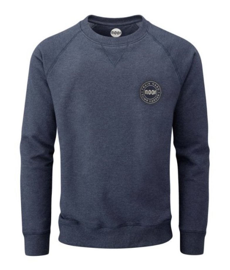 MOON クルーネックスウェット インディゴマールの画像
