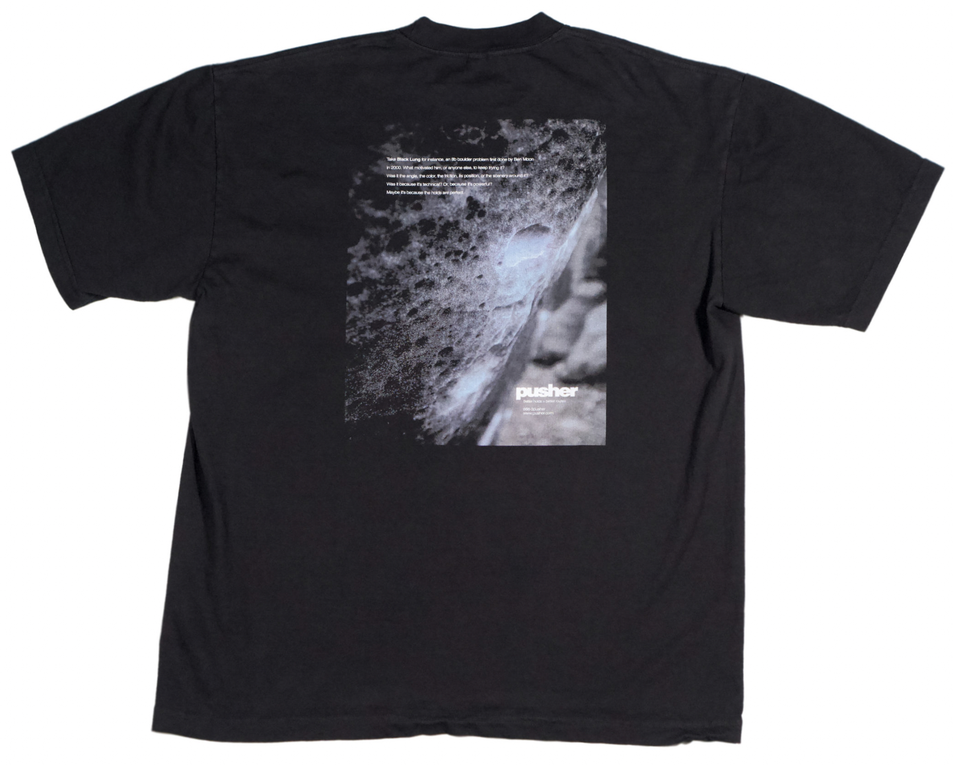 Pusher限定生産Tシャツ　Black Lung Tの画像