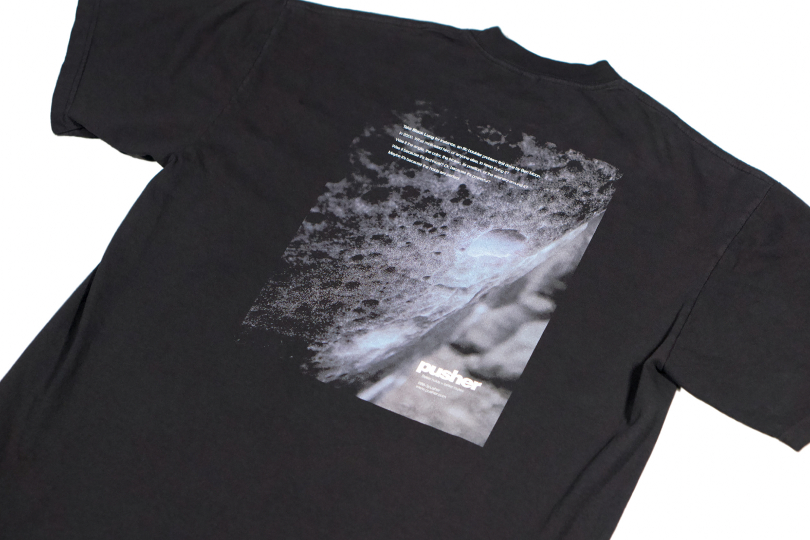 Pusher限定生産Tシャツ　Black Lung Tの画像