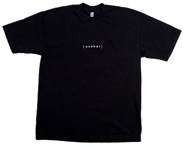 Pusher限定生産Tシャツ　Plastic is Boringの画像