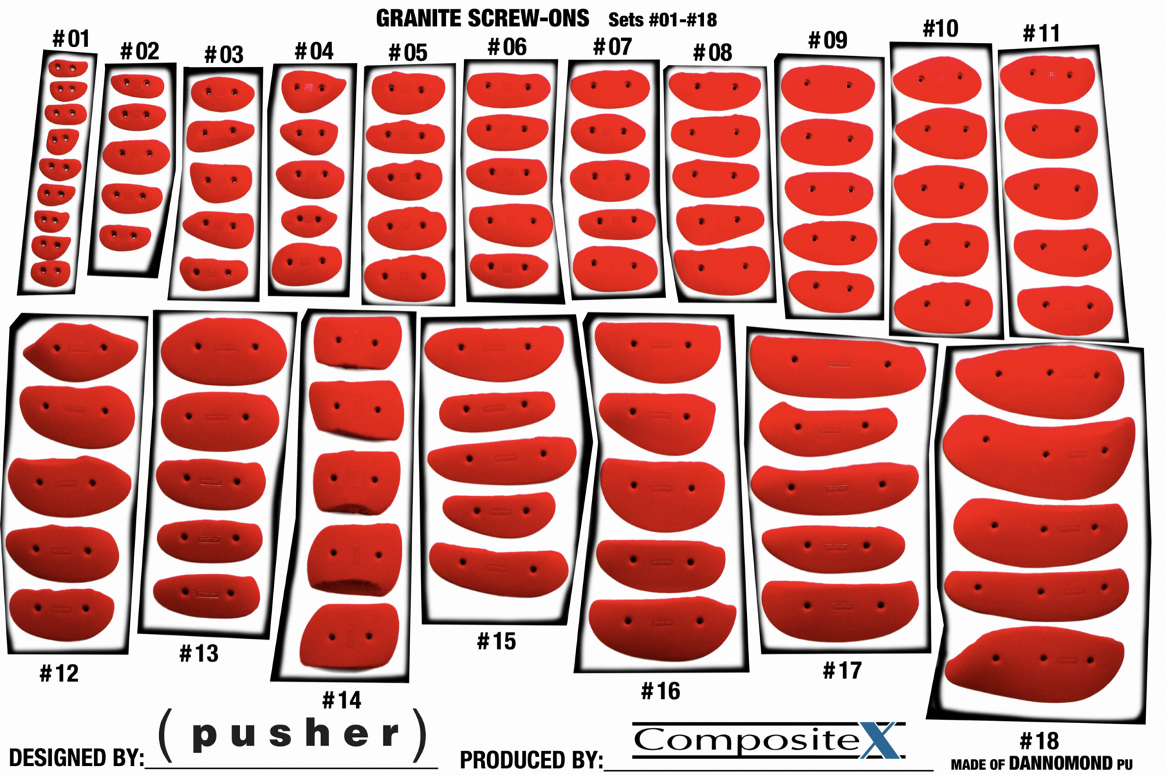 Pusher Granite Screw-Ons Set4の画像
