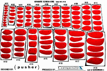 Pusher Granite Screw-Ons Set7の画像
