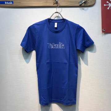 激安SALE! TEKNIK LOGO Tシャツ　ブルー画像