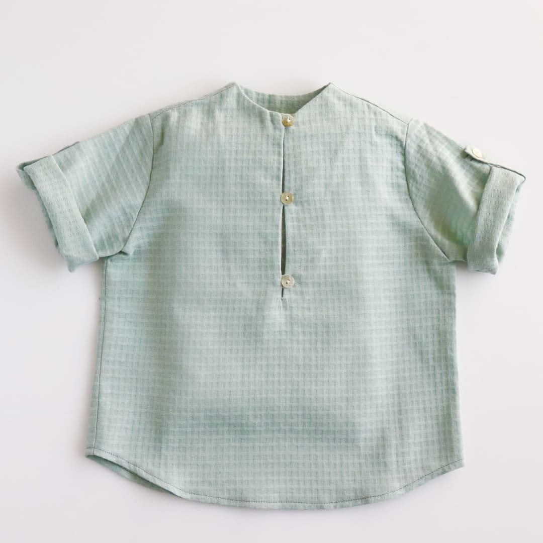 pi&pa★テクスチャードボーイズシャツ(全2色)(12ｍ~8A)画像