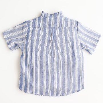 pi&pa★セーリングストライプボーイズシャツ(12ｍ~8A)画像