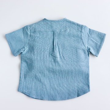 pi&pa★ボタンダウンテクスチャードボーイズシャツ(12ｍ~8A)画像