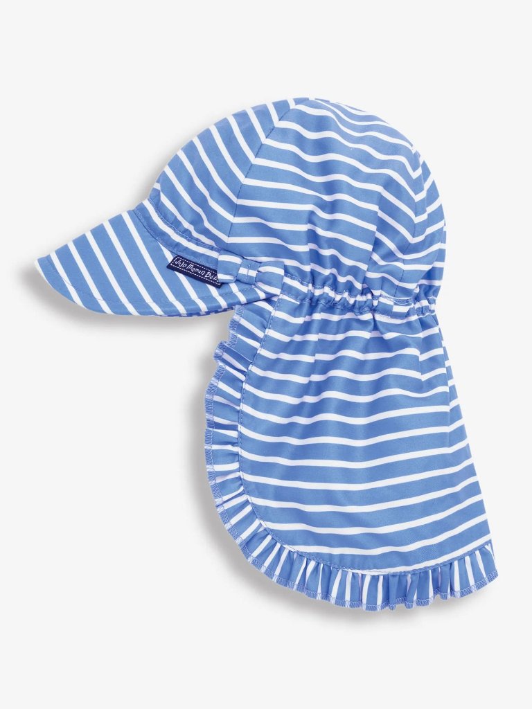 【Left/0-6ｍ＆6-12ｍ】JoJo Maman Bebe★Sun Protection Hat-Stripe(~6y)の画像