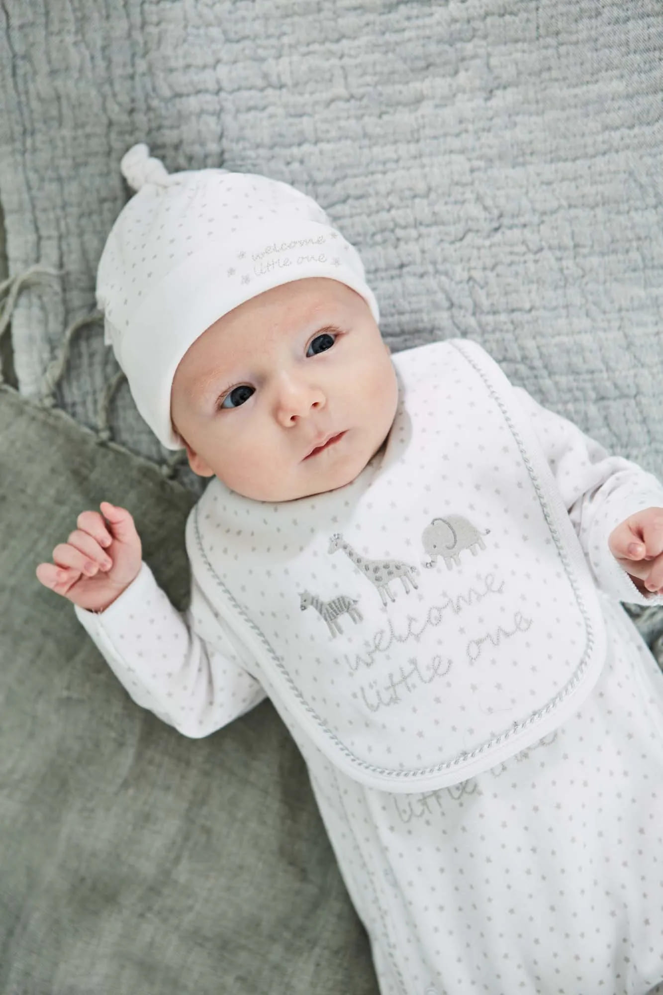 【LAST/3-6m】JoJoMamanBebe★Welcome little One-ハット(全3色)(0~6m)画像