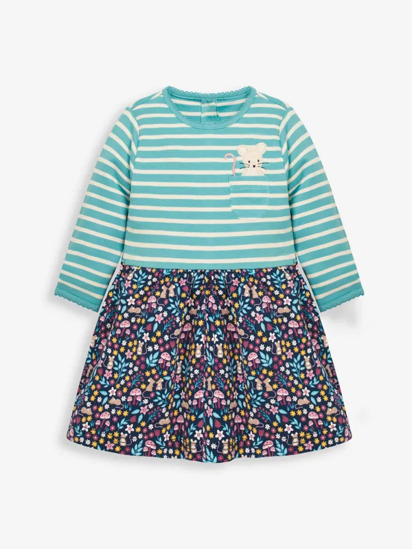 Jupe Pour Fille Marque JoJo Maman Bébé - Taille 12-18 Mois - Coupe Flare Navy - Occasion Très Bon état