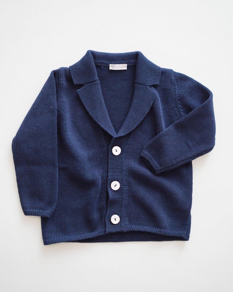 【Left/12m&18m】JOMilano★コットンジャケットカーディガン(12m~10A)の画像