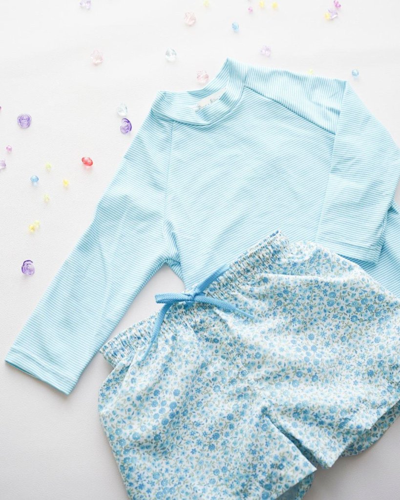 FinaEjerique★ライトブルースウィムセットアップ～Boy(12m~10A)の画像