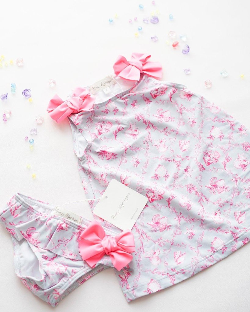 【Left/12m&4A&5A】FinaEjerique★シーシェルスウィムセットアップ(12m~6A)の画像