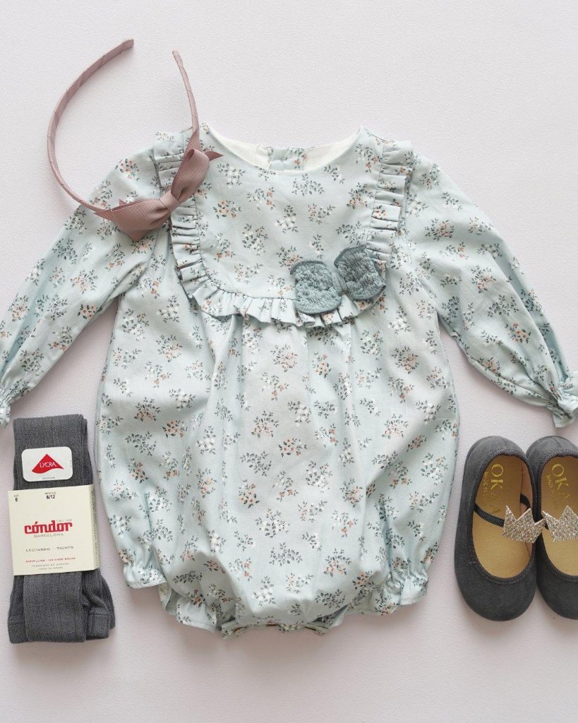 【LAST/18m】naEjerique★ペレレフラワーロンパース(12m~18m)の画像