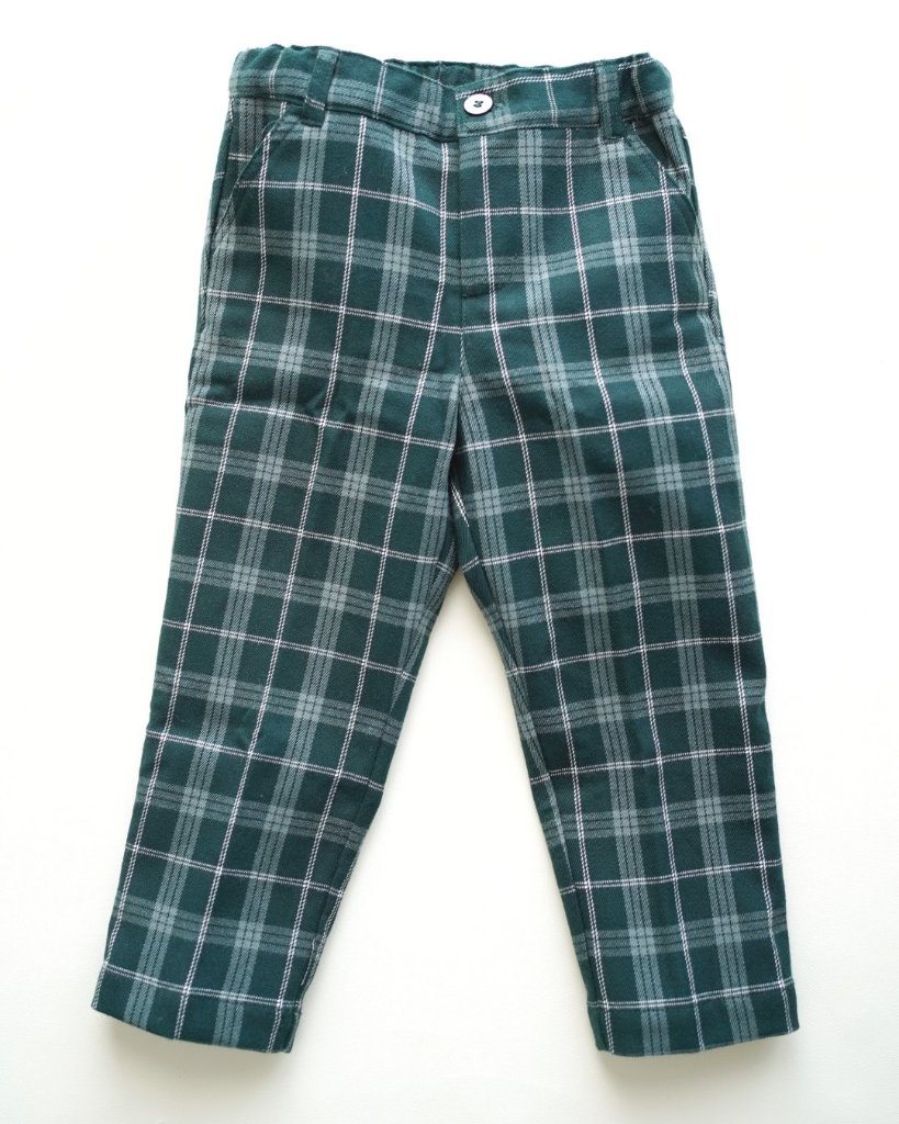 【Left/2A&3A】Malvi&Co(ISI)★VERDEチェックパンツ(2A~8A)の画像