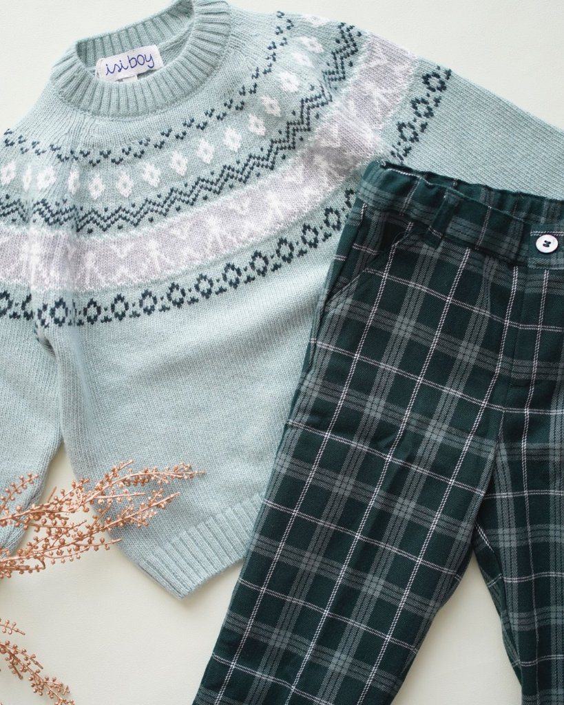 【Left/2A&3A&8A】Malvi&Co(ISI)★VERDEクラシックカシミア混セーター(2A~8A)の画像