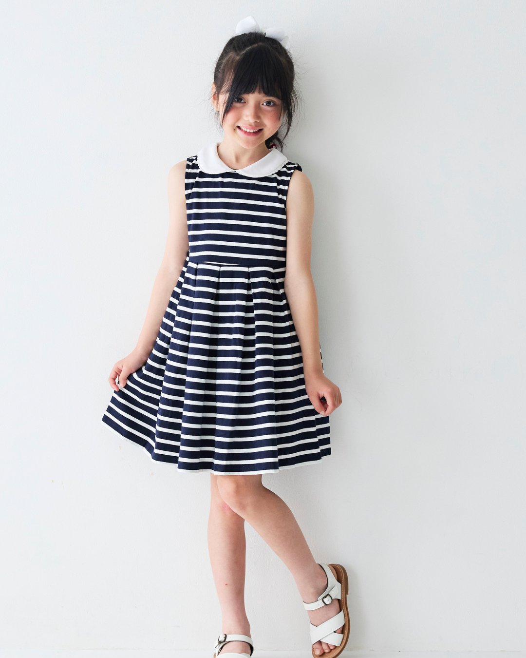 【Left/3y&4y&5y】RachelRiley★Bretonストライプジャージードレス(2y~10y)の画像