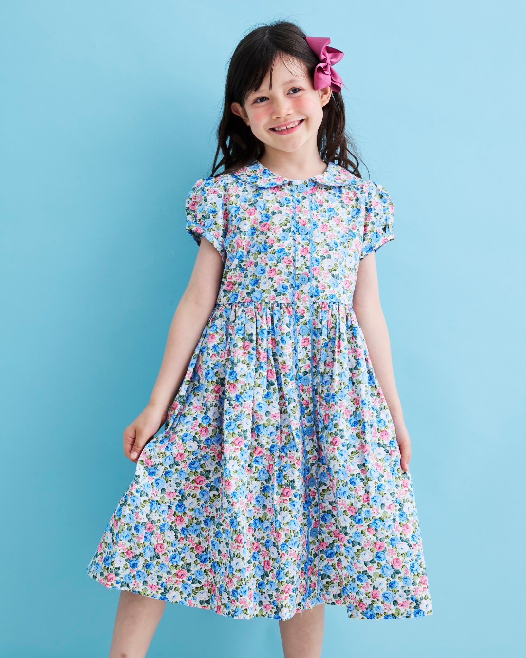 RachelRiley★Blue Roseフロントボタンドレス(3y~10y)の画像
