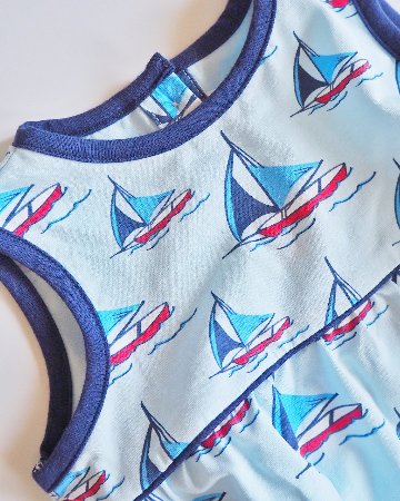 RachelRiley★MARINジャージーバブルロンパース(12m~18m)の画像
